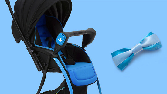 可思貝防霧霾嬰兒推車(幻藍(lán))