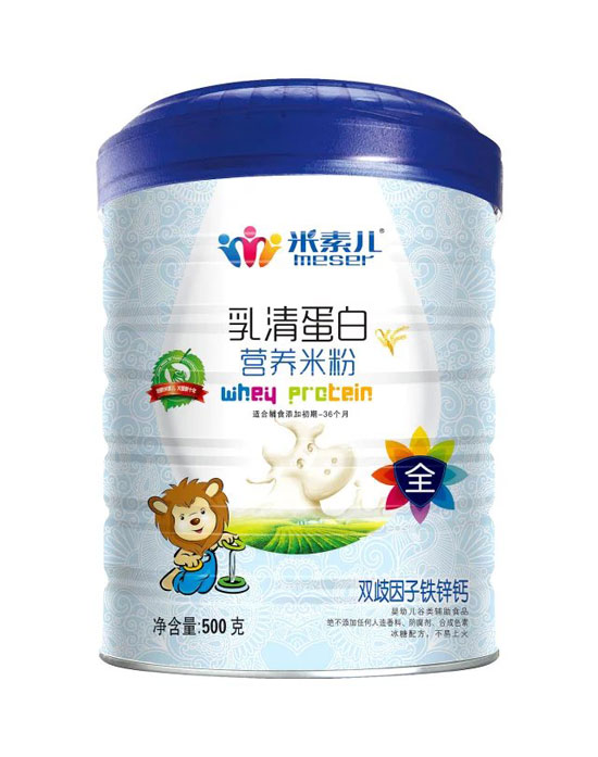 米素兒雙歧因子鐵鋅鈣乳清蛋白營(yíng)養(yǎng)米粉