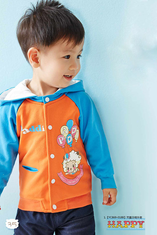 澳恬喜氣羊羊男童連帽外套