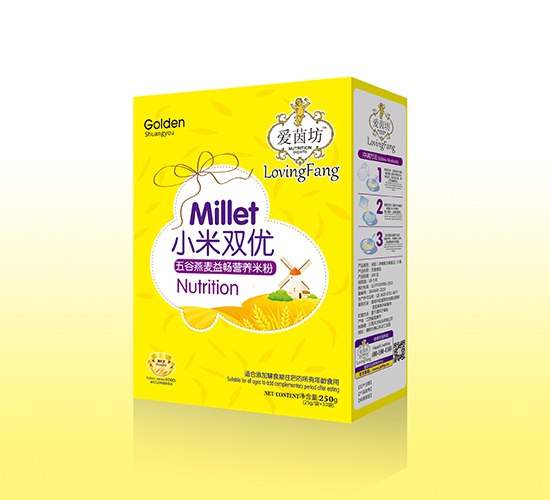 愛茵坊小米雙優(yōu)五谷燕麥益暢營(yíng)養(yǎng)米粉盒裝