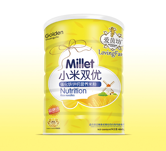 愛茵坊小米雙優(yōu)強化鐵鋅鈣營養(yǎng)米粉聽裝