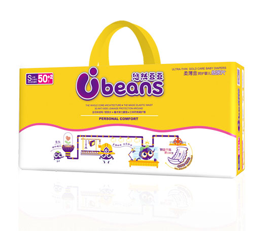 悠然豆豆柔薄金呵護(hù)嬰兒紙尿片S52片