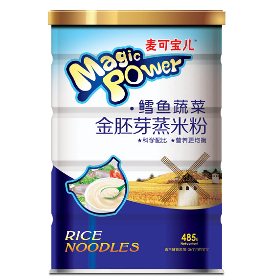 麥可寶兒鱈魚蔬菜胚芽蒸米粉