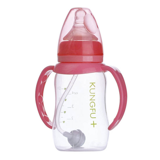 功夫?qū)氊怭P標(biāo)口弧形自動小奶瓶