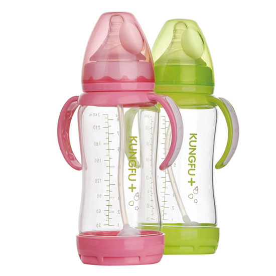 功夫?qū)氊惥с@玻璃寬口徑防脹氣自動(dòng)奶瓶