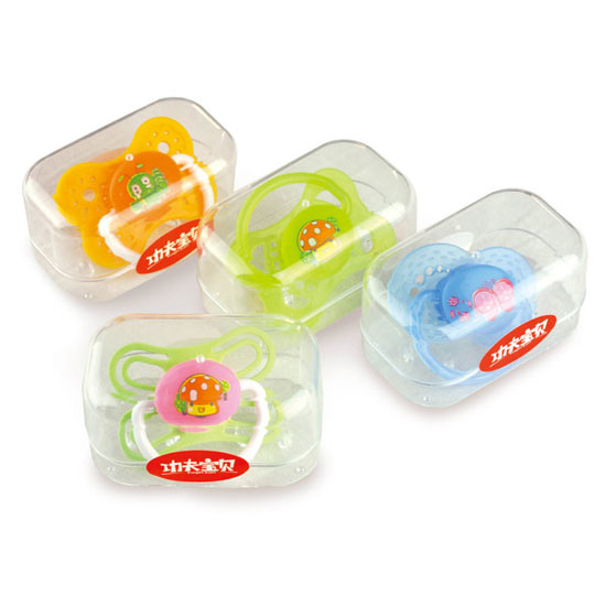 功夫?qū)氊悎A頭安撫奶嘴(多款式混裝)