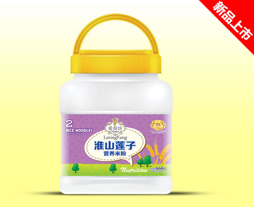 愛茵坊860g營(yíng)養(yǎng)米粉桶裝淮山蓮子