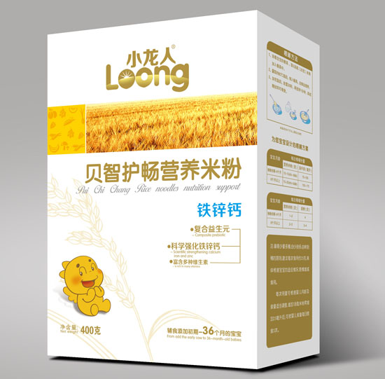 小龍人鐵鋅鈣貝智護暢營養(yǎng)米粉盒裝