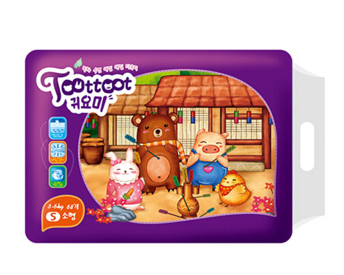 迪優(yōu)米超薄干爽嬰兒紙尿褲S碼68片裝