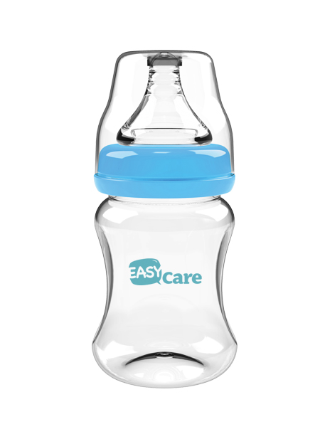 伊斯卡爾150ml玻璃寬口徑奶瓶(藍(lán))