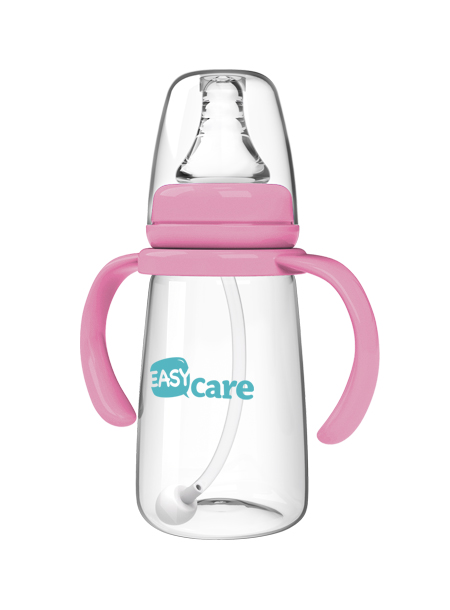 伊斯卡爾160mlPP自動標(biāo)準(zhǔn)口徑奶瓶(紅)