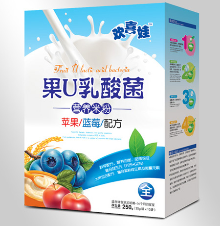 歡喜娃蘋果藍莓配方果U乳酸菌營養(yǎng)米粉