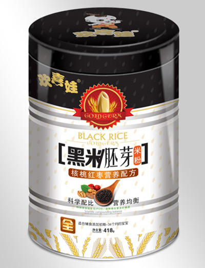 歡喜娃核桃紅棗配方黑米胚芽米粉