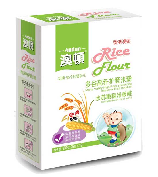 澳頓水蘇糖糙米核桃護(hù)暢米粉(盒)