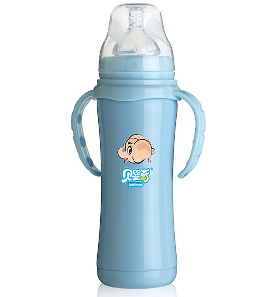 貝嬰奇220ML寬口不銹鋼內(nèi)膽保溫奶瓶