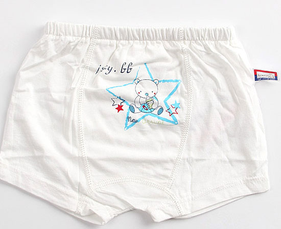 金色小魚單面麻塞爾纖維嬰童內(nèi)褲