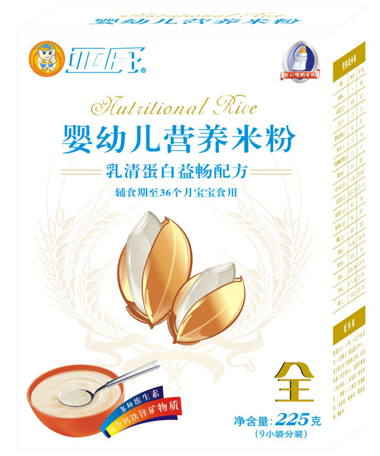 亞氏乳清蛋白益暢嬰幼兒米粉盒裝