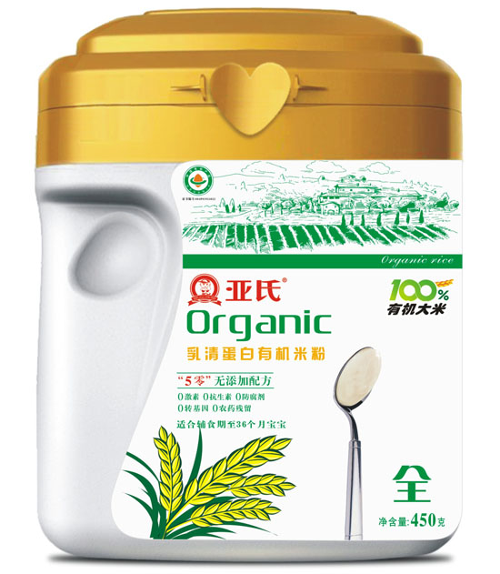 亞氏乳清蛋白有機(jī)米粉罐裝