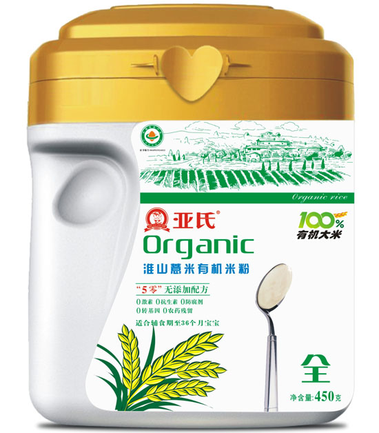 亞氏淮山薏米有機米粉罐裝