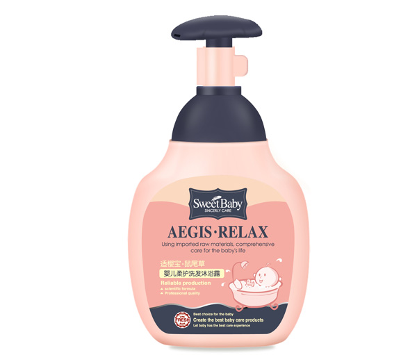 新適櫻寶鼠尾草嬰兒柔護(hù)洗發(fā)沐浴露330ml