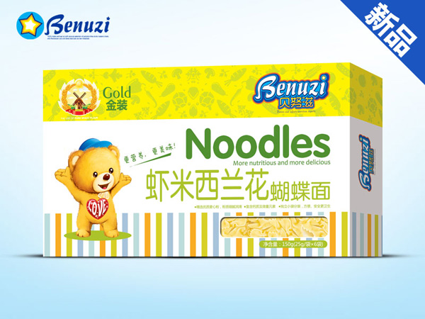 貝努滋面條盒裝-蝦米西蘭花