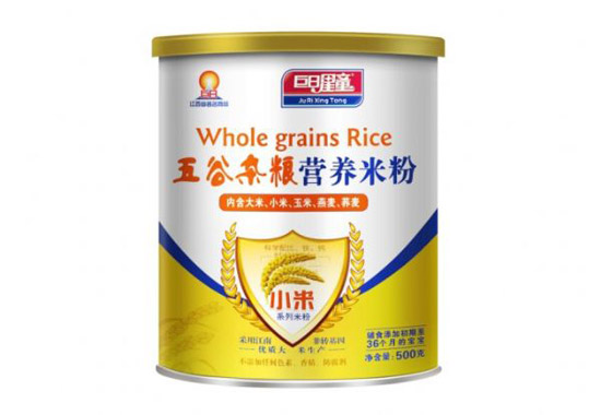 巨日星童小米型五谷雜糧營養(yǎng)米粉(聽裝)