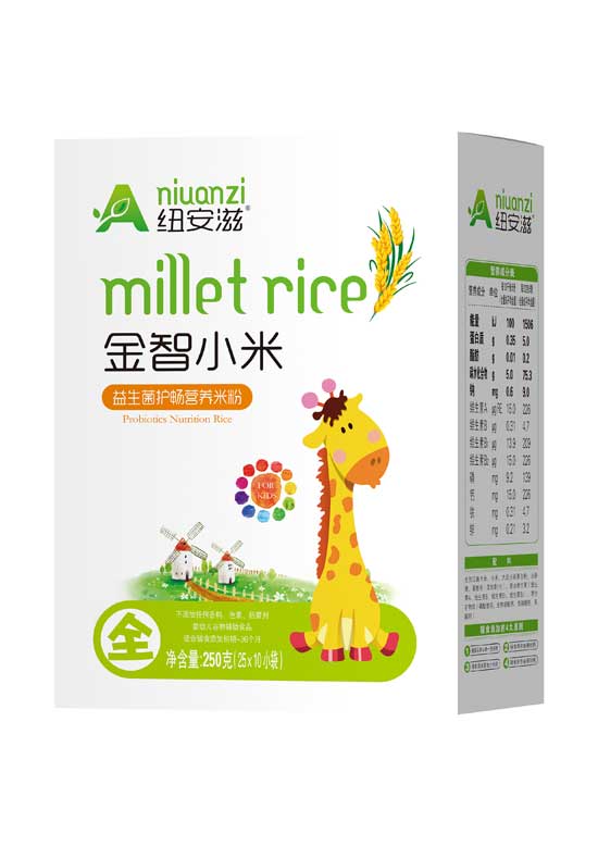 紐安滋益生菌護(hù)暢金智小米營養(yǎng)米粉(盒)