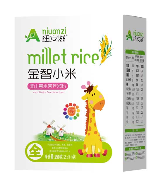 紐安滋淮山薏米金智小米營(yíng)養(yǎng)米粉全段(盒)