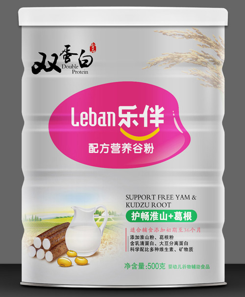 樂伴護腸淮山+葛根雙蛋白營養(yǎng)谷粉500克