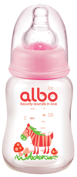 愛樂寶120ml標口PP初生奶瓶紅