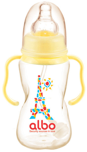 愛樂寶150ml標口PP自動奶瓶黃