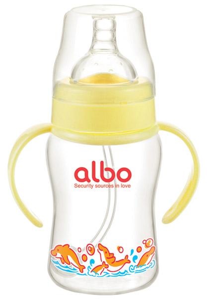 愛樂(lè)寶200mlPP自動(dòng)奶瓶黃