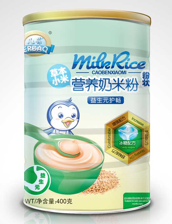 兒葆益生元護(hù)暢草本小米營養(yǎng)奶米粉