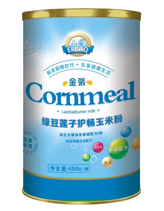 兒葆綠豆蓮子護暢金裝玉米粉罐裝