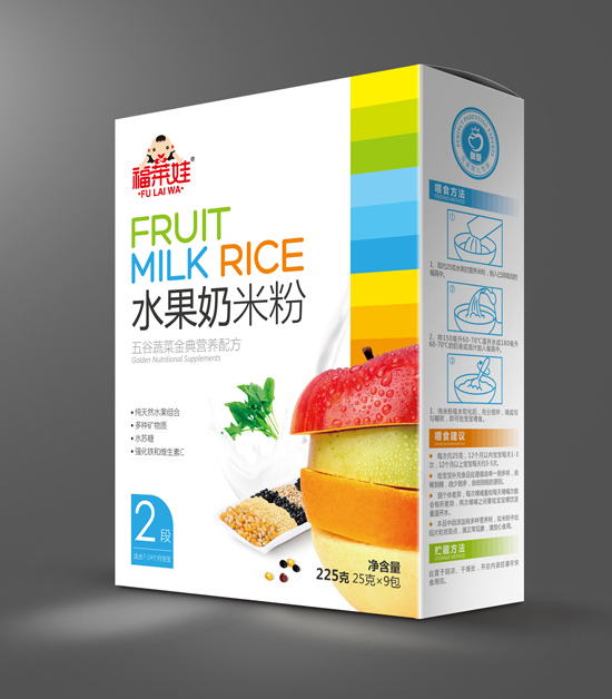 福萊娃五谷蔬菜水果奶米粉