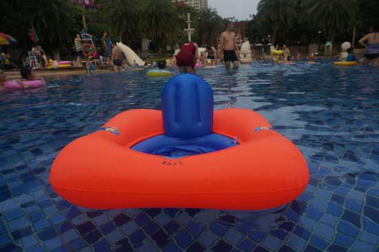 嬰泳少飛嬰兒方形泳圈側(cè)面