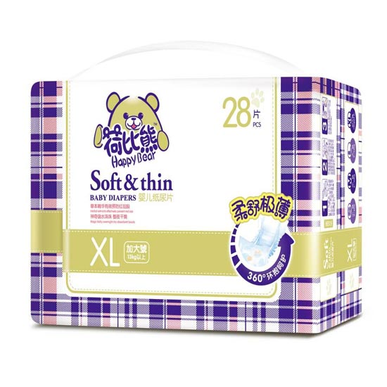 荷比熊嬰兒紙尿片XL28片