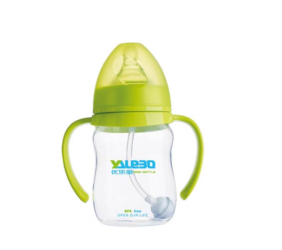 優(yōu)樂(lè)寶PP寬口徑有柄自動(dòng)奶瓶180ML(M)