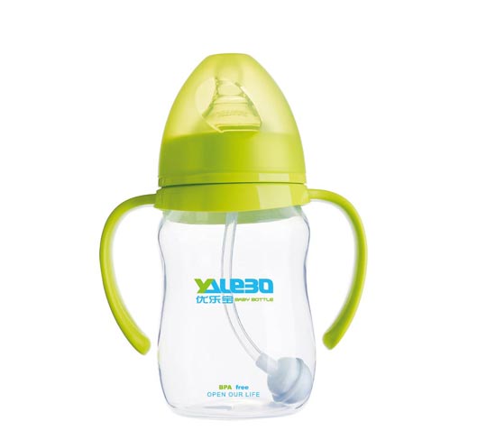 優(yōu)樂寶PP寬口徑有柄自動(dòng)奶瓶240ML(M)