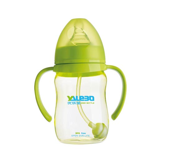 優(yōu)樂寶PP抗菌寬口徑有柄自動奶瓶210ML(M)