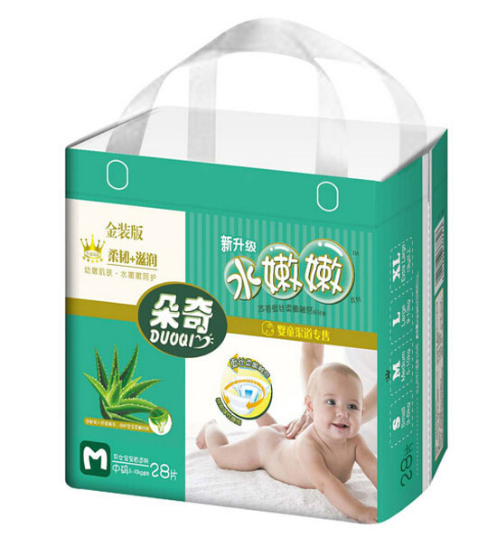 朵奇金裝水嫩嫩蘆薈蠶絲柔嫩紙尿褲-M28