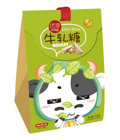 優(yōu)麥牛軋?zhí)?in1混合裝綠茶