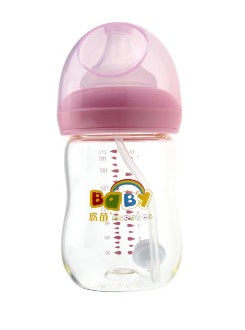 欣苗新升級蘑菇頭PA奶瓶210ml粉色