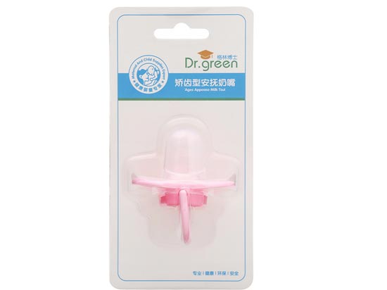 格林博士矯齒型安撫奶嘴紅色