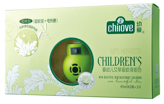 幼愛嬰幼兒艾草驅(qū)蚊片組合-45ml×2瓶+1只