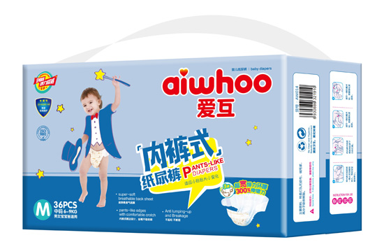 愛(ài)互內(nèi)褲式紙尿褲M36片