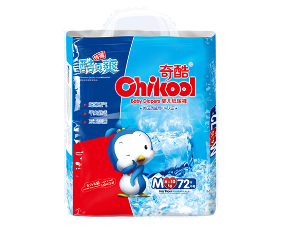 奇酷酷貝爽紙尿褲M72片(大包裝)