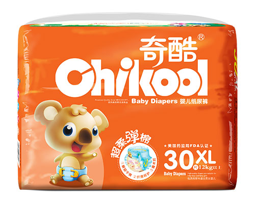 奇酷熊超柔彈棉紙尿褲XL30片
