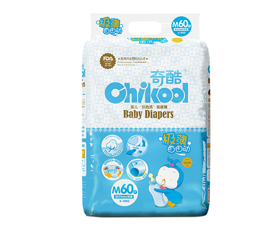 奇酷極薄自由動(dòng)紙尿褲M60