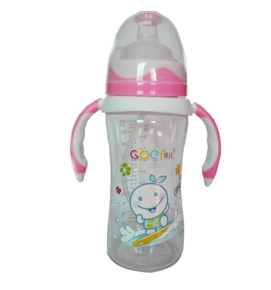 果兒300MLtritan晶透奶瓶粉色